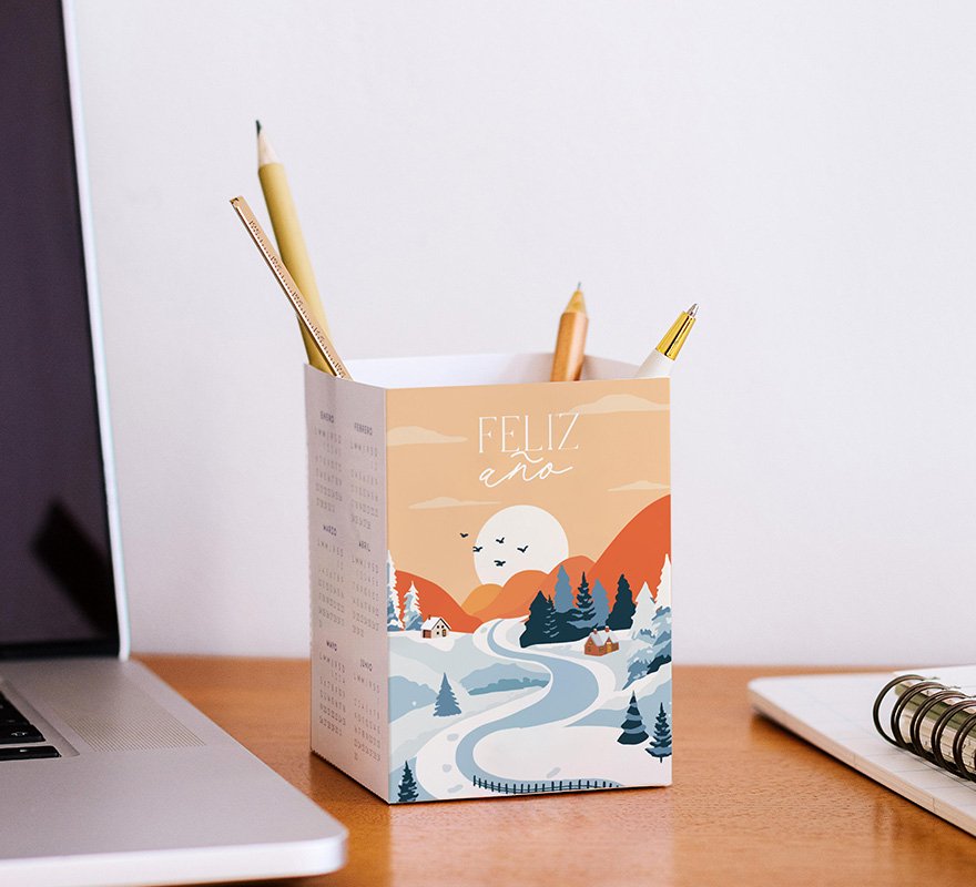 Calendario portalápices